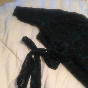 Lace dress A-line V-neck